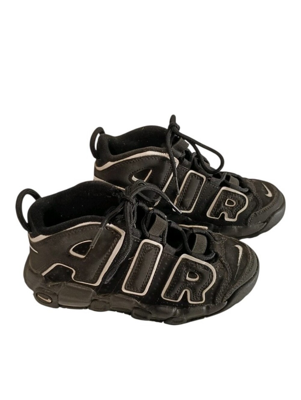 Nike Air More Uptempo Low Black Scottie Pippen DA8574-002 Size 13.5C Black Shoes